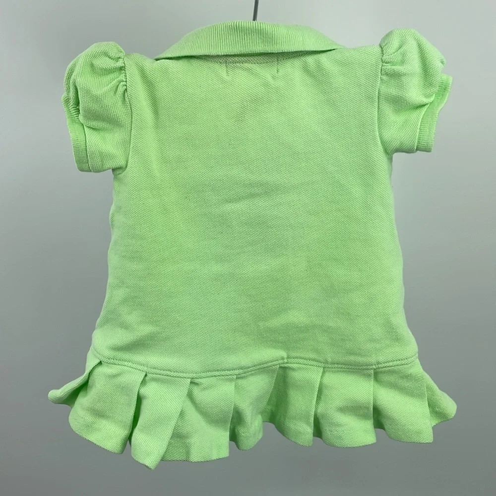 Ralph Lauren 2 pc green pink polo tennis skirt dress bloomer set Size 6M